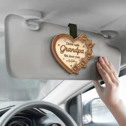 Drive With Love And Care - Family Personalized Custom Car Visor Clip - Gift For Family Members 7 Drive With Love And Care - Family Personalized Custom Car Visor Clip - Gift For Family Members -Pawfect House Store 67be9d83ef540