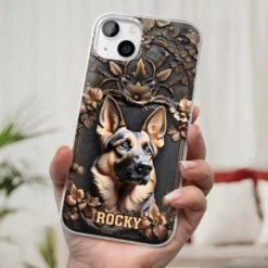 Pet Is Loyal Friend For Life - Dog Personalized Custom 3D Inflated Effect Printed Clear Phone Case - Gift For Pet Owners, Pet Lovers -Pawfect House Store 67be9fc0a5e0e