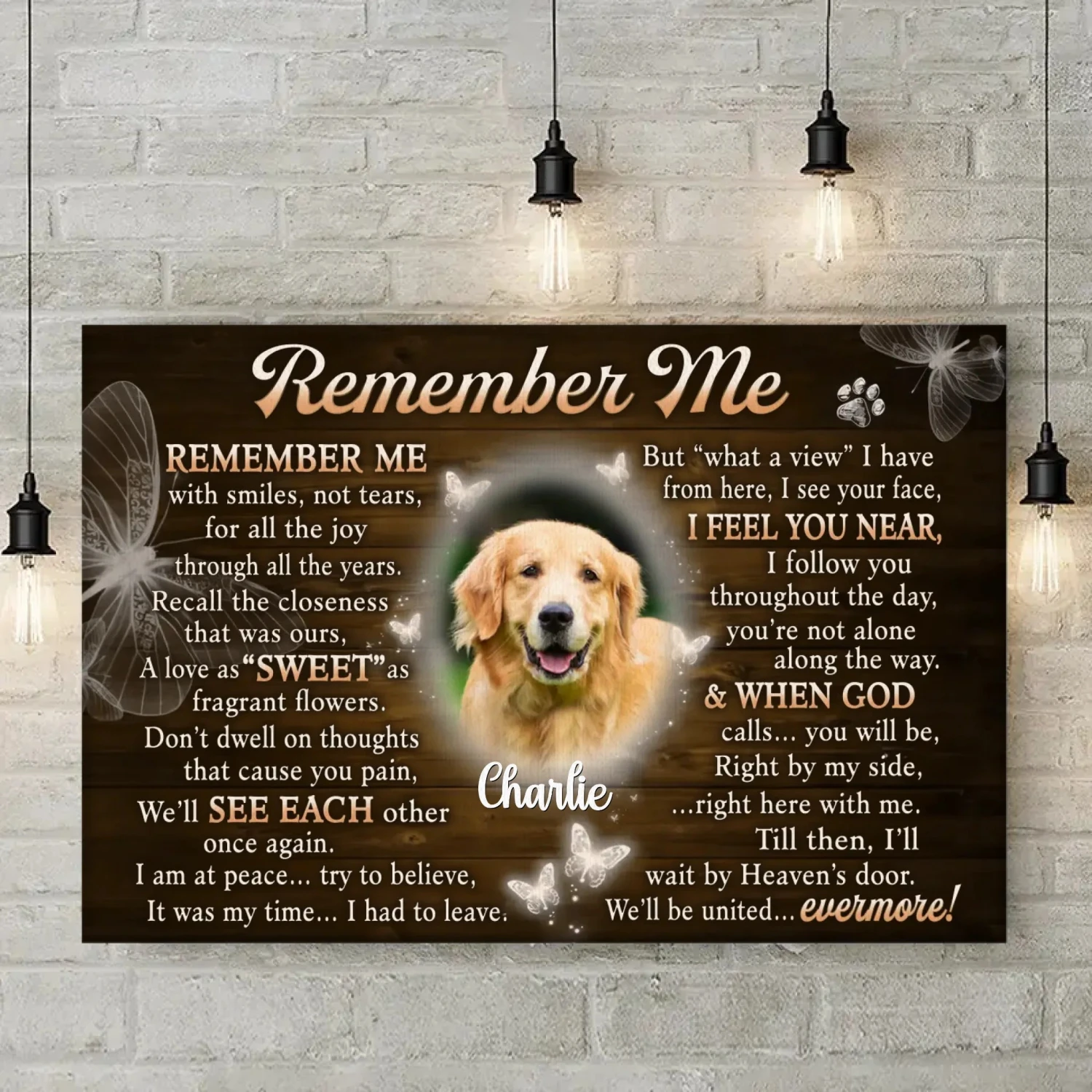 Custom Photo You Will Be Right By My Side - Memorial Personalized Custom Horizontal Poster - Sympathy Gift For Pet Owners, Pet Lovers 7 Custom Photo You Will Be Right By My Side - Memorial Personalized Custom Horizontal Poster - Sympathy Gift For Pet Owners, Pet Lovers - Image 7