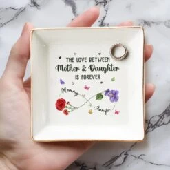 Endless Love, Timeless Bond - Family Personalized Custom Jewelry Dish - Mother's Day, Gift For Mom, Daughter 8 Endless Love, Timeless Bond - Family Personalized Custom Jewelry Dish - Mother's Day, Gift For Mom, Daughter -Pawfect House Store 67c1315172399