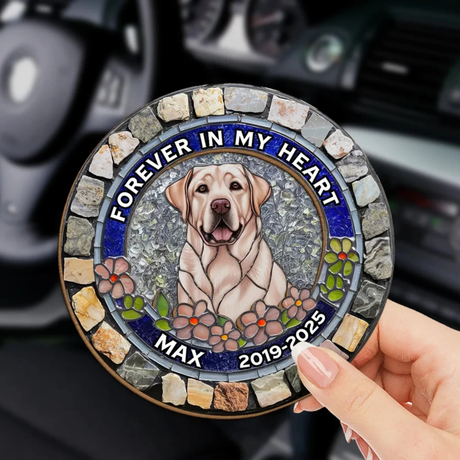 Custom Photo Some Angels Have Fur - Memorial Personalized Custom Car Visor Clip - Sympathy Gift For Pet Owners, Pet Lovers 3 Custom Photo Some Angels Have Fur - Memorial Personalized Custom Car Visor Clip - Sympathy Gift For Pet Owners, Pet Lovers - Image 3