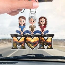 Love You To The Moon And Back - Family Personalized Custom Car Ornament - Acrylic Custom Shaped - Mother's Day, Gift For Mom, Grandma 8 Love You To The Moon And Back - Family Personalized Custom Car Ornament - Acrylic Custom Shaped - Mother's Day, Gift For Mom, Grandma -Pawfect House Store 67c19028757b0