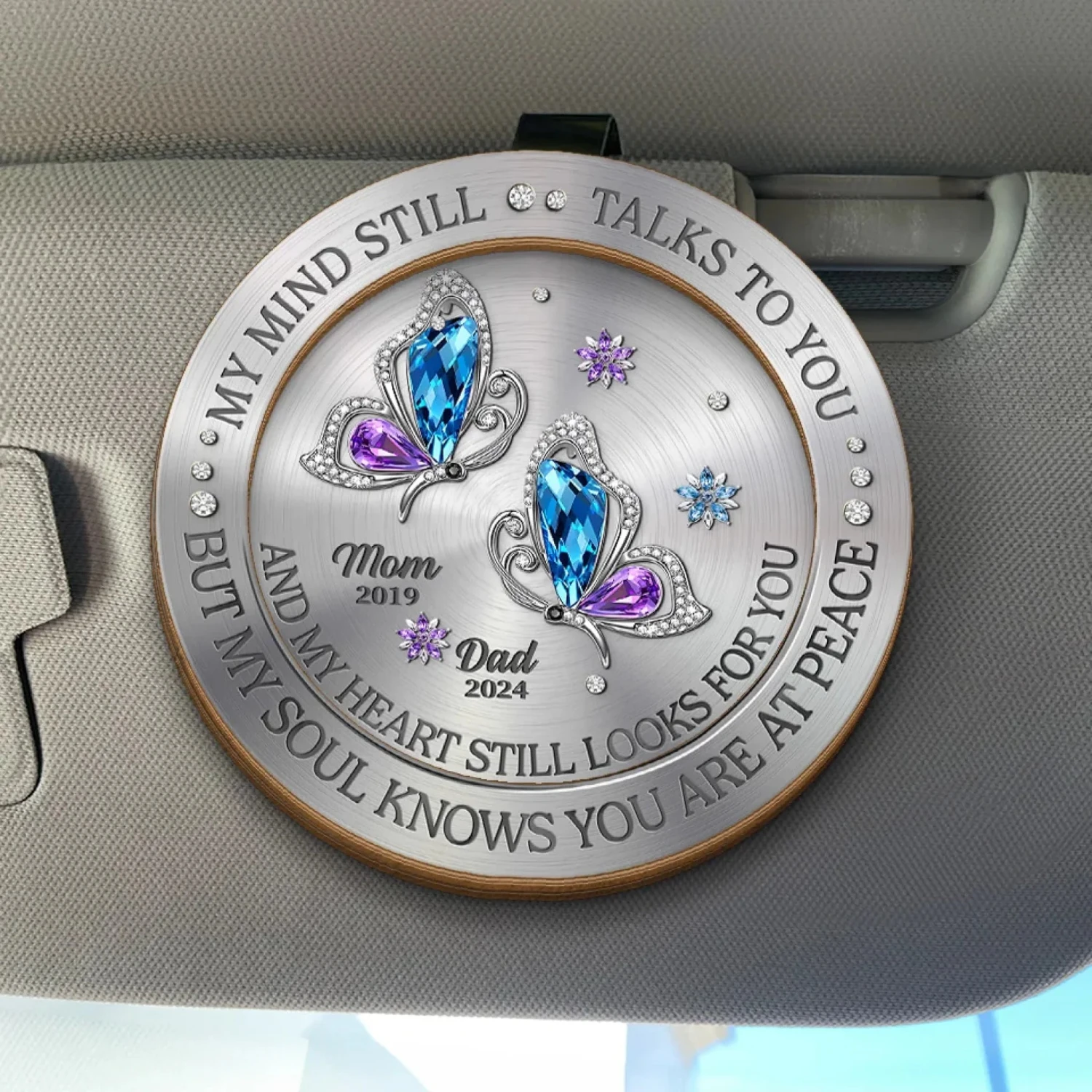 Some Part Of Me Will Always Search For You - Memorial Personalized Custom Car Visor Clip - Sympathy Gift For Family Members 1 Some Part Of Me Will Always Search For You - Memorial Personalized Custom Car Visor Clip - Sympathy Gift For Family Members