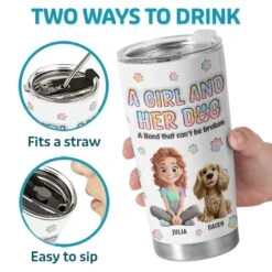 Dogs Are A Girl's Best Friend - Dog Personalized Custom 3D Inflated Effect Printed Tumbler - Gift For Pet Owners, Pet Lovers 7 Dogs Are A Girl's Best Friend - Dog Personalized Custom 3D Inflated Effect Printed Tumbler - Gift For Pet Owners, Pet Lovers -Pawfect House Store 67c69d0ddedb7