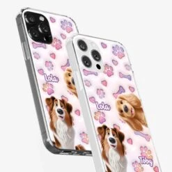Tail Wagging Happiness - Dog Personalized Custom 3D Inflated Effect Printed Clear Phone Case - Gift For Pet Owners, Pet Lovers -Pawfect House Store 67c80d00af5ed