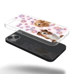 Tail Wagging Happiness - Dog Personalized Custom 3D Inflated Effect Printed Clear Phone Case - Gift For Pet Owners, Pet Lovers -Pawfect House Store 67c80d01c496d