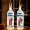Mother And Daughter, Forever Connected - Family Personalized Custom Bottle Lamp - Mother's Day, Gift For Mom, Daughter