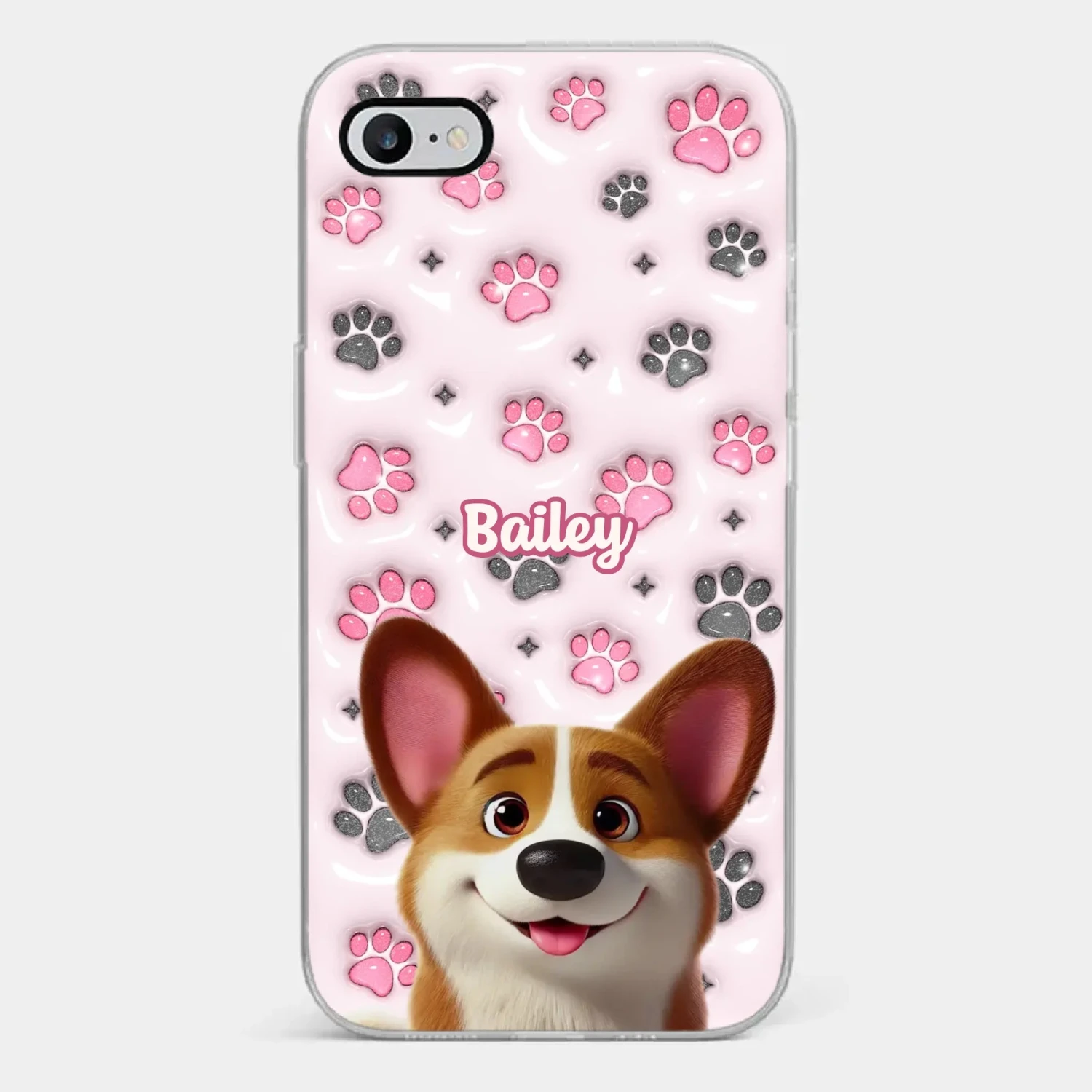 Loyal Paws, Endless Love - Dog Personalized Custom 3D Inflated Effect Printed Clear Phone Case - Gift For Pet Owners, Pet Lovers 2 Loyal Paws, Endless Love - Dog Personalized Custom 3D Inflated Effect Printed Clear Phone Case - Gift For Pet Owners, Pet Lovers - Image 2