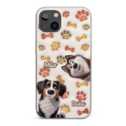Unconditional Love In Fur - Dog Personalized Custom 3D Inflated Effect Printed Clear Phone Case - Gift For Pet Owners, Pet Lovers