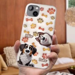 Unconditional Love In Fur - Dog Personalized Custom 3D Inflated Effect Printed Clear Phone Case - Gift For Pet Owners, Pet Lovers -Pawfect House Store 67c834d4279d7