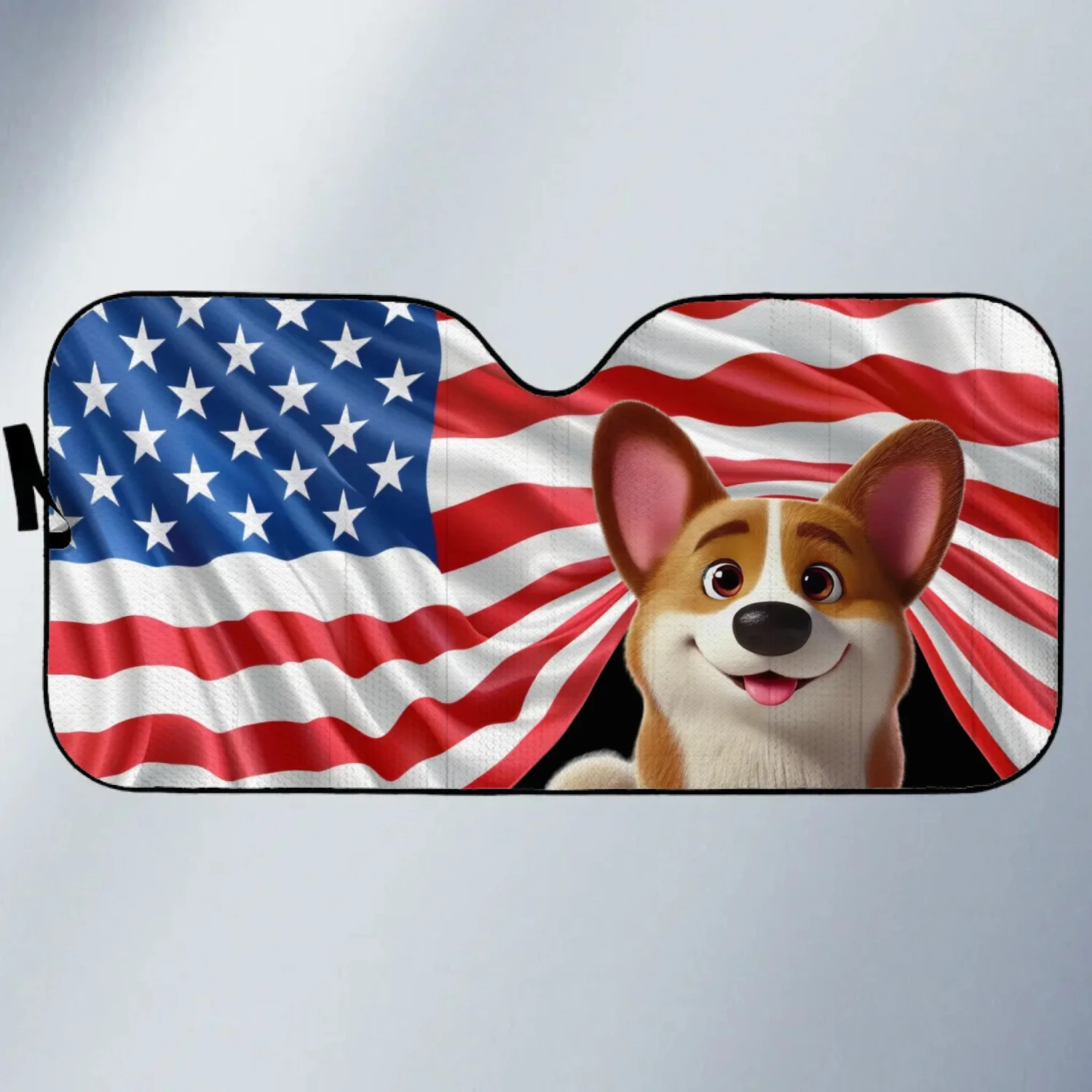 Patriotic Paws, American Pride - Dog & Cat Personalized Custom Auto Windshield Sunshade, Car Window Protector - Gift For Pet Owners, Pet Lovers 2 Patriotic Paws, American Pride - Dog & Cat Personalized Custom Auto Windshield Sunshade, Car Window Protector - Gift For Pet Owners, Pet Lovers - Image 2