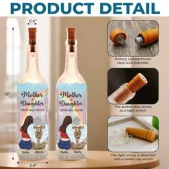 Forever In Each Other’s Hearts - Family Personalized Custom Bottle Lamp - Mother's Day, Gift For Mom, Daughter 9 Forever In Each Other’s Hearts - Family Personalized Custom Bottle Lamp - Mother's Day, Gift For Mom, Daughter -Pawfect House Store 67c92ba51ee7f