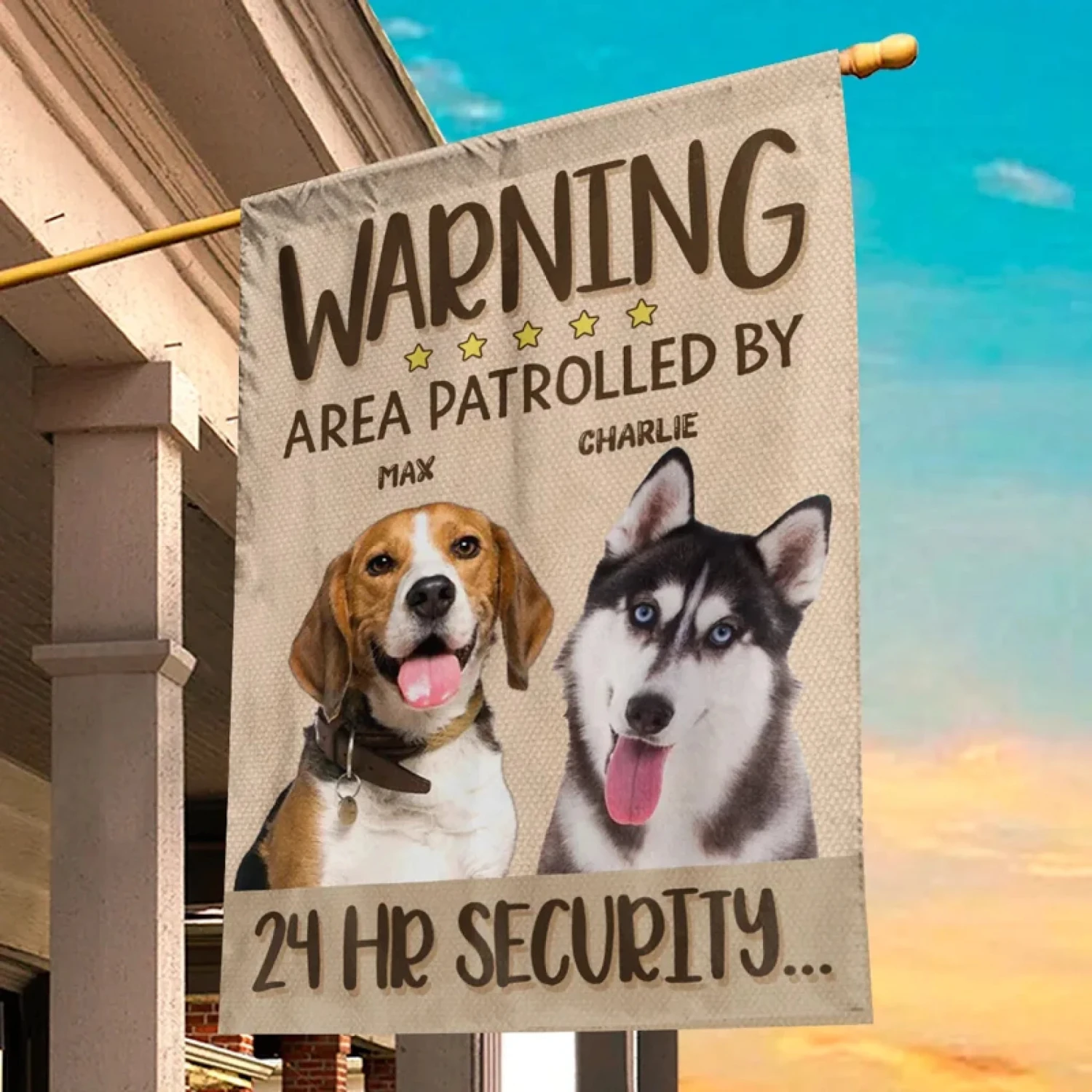 Custom Photo Our Security Team Requires Belly Rubs - Dog & Cat Personalized Custom Flag - Gift For Pet Owners, Pet Lovers 5 Custom Photo Our Security Team Requires Belly Rubs - Dog & Cat Personalized Custom Flag - Gift For Pet Owners, Pet Lovers - Image 5