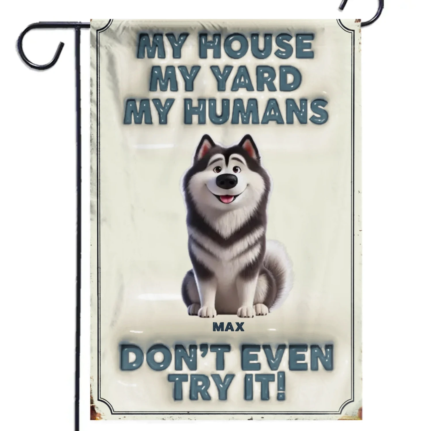 No Entry Without Treats - Dog & Cat Personalized Custom 3D Inflated Effect Printed Flag - Gift For Pet Owners, Pet Lovers 2 No Entry Without Treats - Dog & Cat Personalized Custom 3D Inflated Effect Printed Flag - Gift For Pet Owners, Pet Lovers - Image 2
