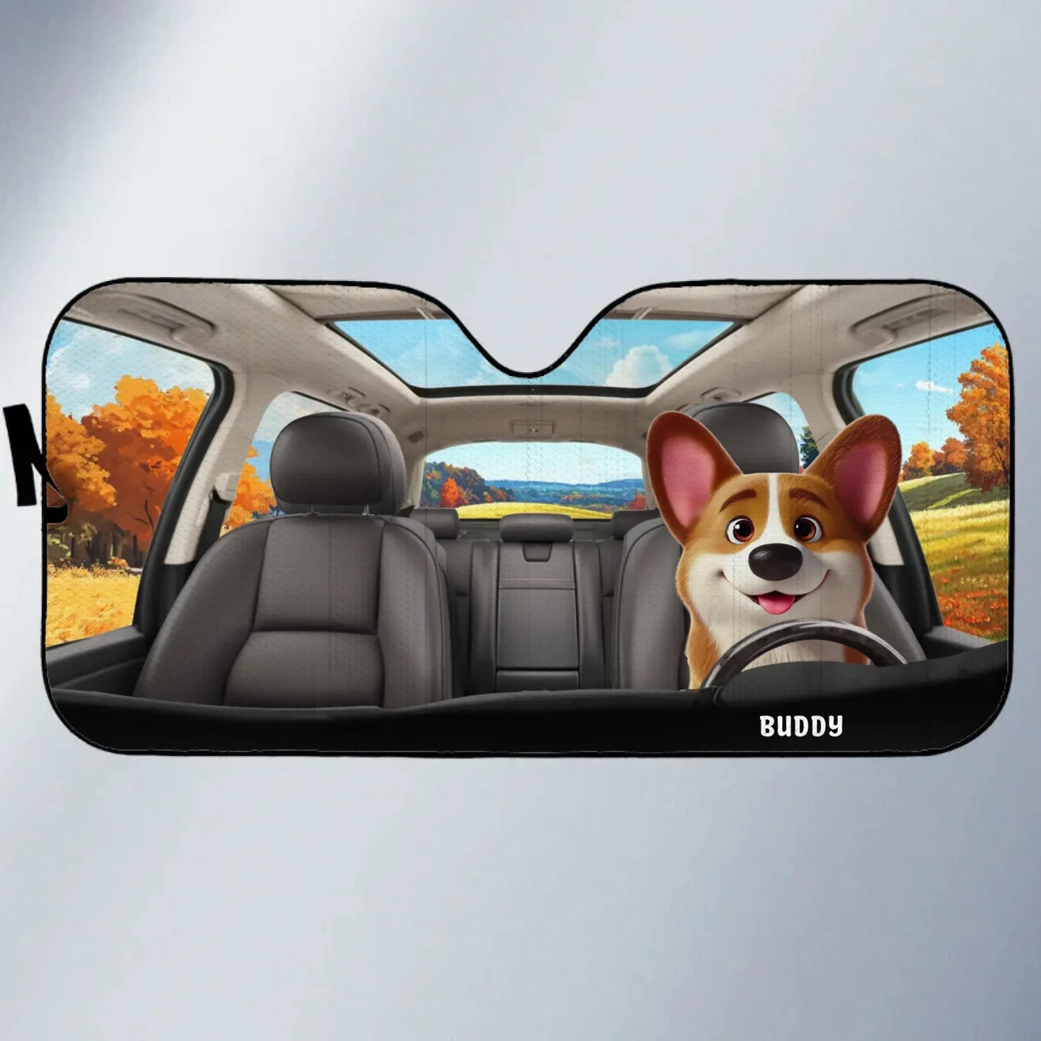 Buckle Up, It’s A Pawsome Ride - Dog & Cat Personalized Custom Auto Windshield Sunshade, Car Window Protector - Gift For Pet Owners, Pet Lovers 2 Buckle Up, It’s A Pawsome Ride - Dog & Cat Personalized Custom Auto Windshield Sunshade, Car Window Protector - Gift For Pet Owners, Pet Lovers - Image 2