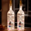 Forever Connected, Always Cherished - Family Personalized Custom Bottle Lamp - Mother's Day, Gift For Mom, Daughter