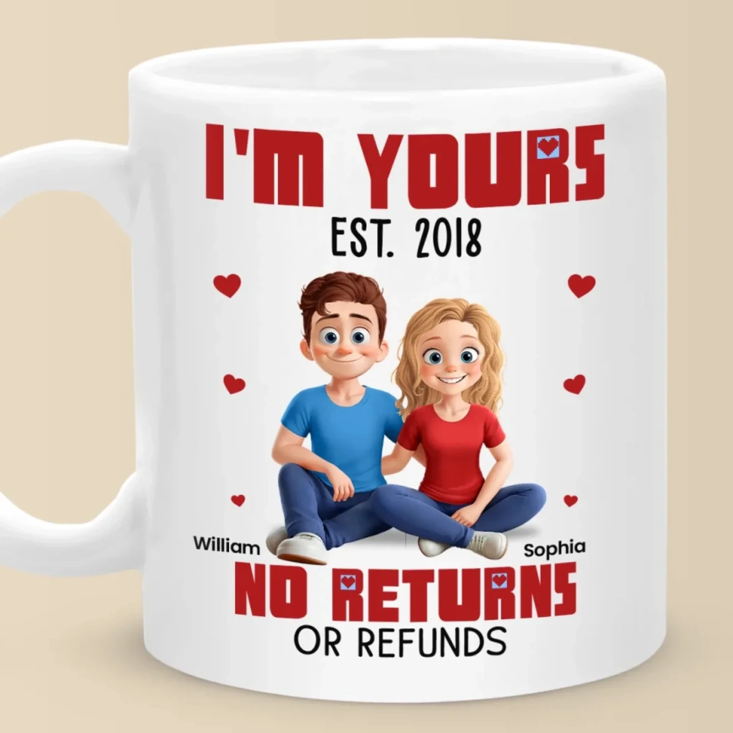 Once Yours, Always Yours - Couple Personalized Custom Mug - Gift For Husband Wife, Anniversary 1 Once Yours, Always Yours - Couple Personalized Custom Mug - Gift For Husband Wife, Anniversary