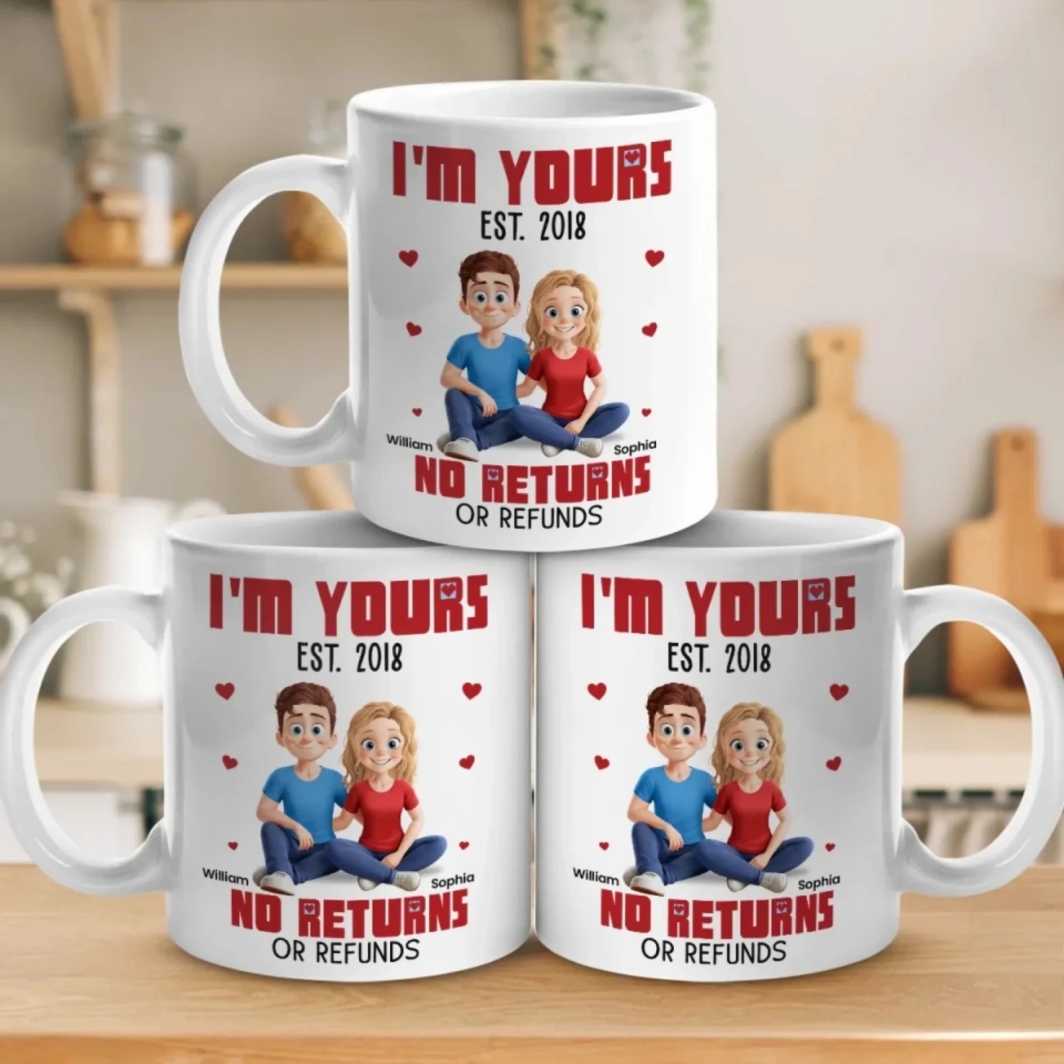 Once Yours, Always Yours - Couple Personalized Custom Mug - Gift For Husband Wife, Anniversary 4 Once Yours, Always Yours - Couple Personalized Custom Mug - Gift For Husband Wife, Anniversary - Image 4