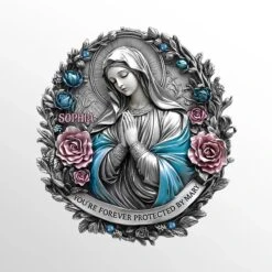 You're Forever Protected By Mary - Memorial Personalized Custom Car Visor Clip - Sympathy Gift For Family Members 8 You're Forever Protected By Mary - Memorial Personalized Custom Car Visor Clip - Sympathy Gift For Family Members -Pawfect House Store 67caba5149b37
