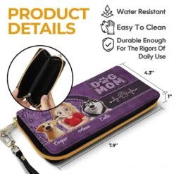 Pawsitively The Best Companion - Dog Personalized Custom Leather Long Wallet - Gift For Pet Owners, Pet Lovers -Pawfect House Store 67cac52f41900