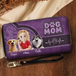 Pawsitively The Best Companion - Dog Personalized Custom Leather Long Wallet - Gift For Pet Owners, Pet Lovers -Pawfect House Store 67cac5308e2ab