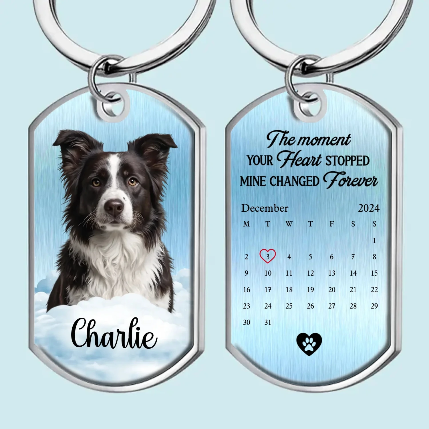 Custom Photo Your Paw Prints Are Etched In My Soul - Memorial Personalized Custom Keychain - Sympathy Gift For Pet Owners, Pet Lovers 2 Custom Photo Your Paw Prints Are Etched In My Soul - Memorial Personalized Custom Keychain - Sympathy Gift For Pet Owners, Pet Lovers - Image 2