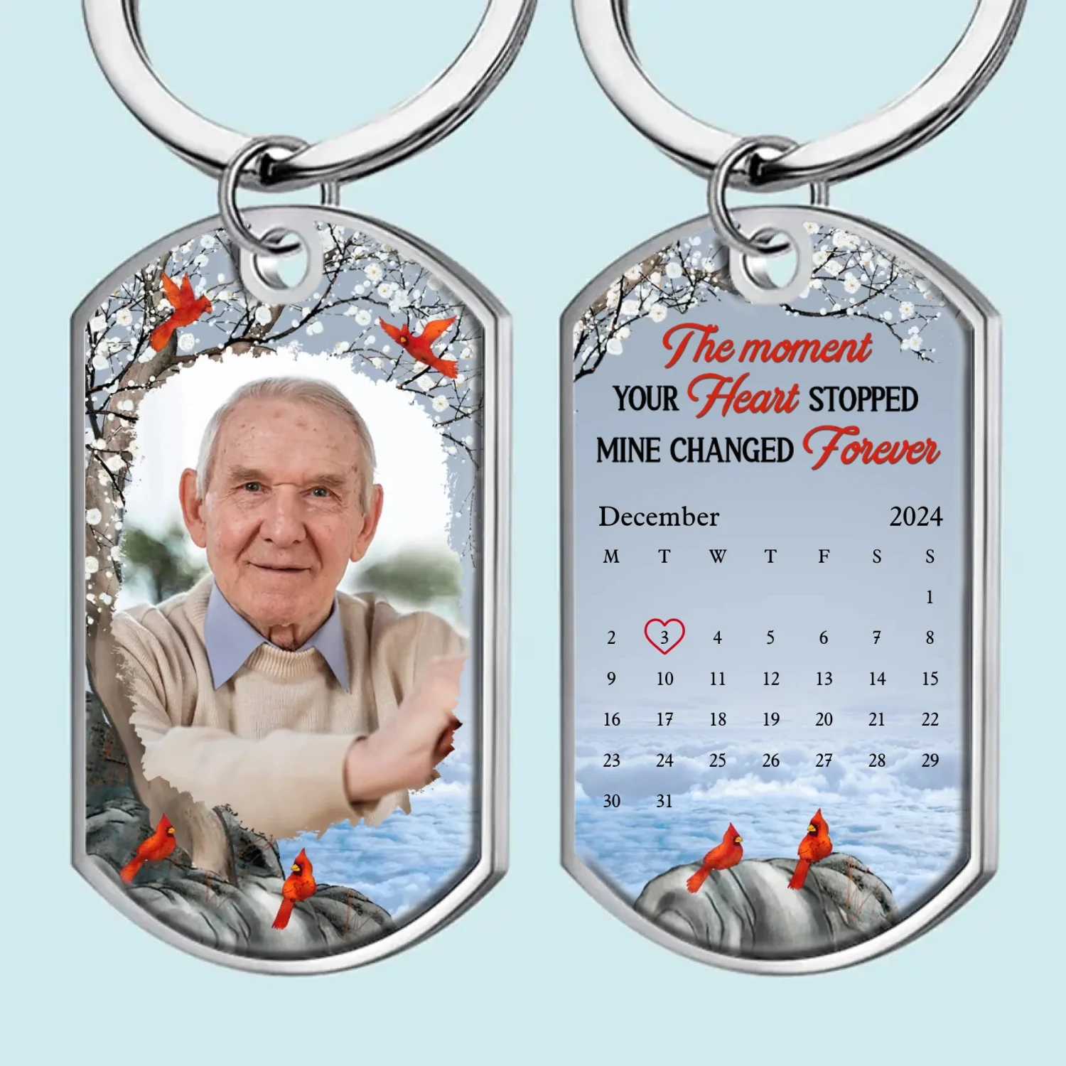 Custom Photo Your Love Still Guides Me Every Day - Memorial Personalized Custom Keychain - Sympathy Gift For Family Members 2 Custom Photo Your Love Still Guides Me Every Day - Memorial Personalized Custom Keychain - Sympathy Gift For Family Members - Image 2