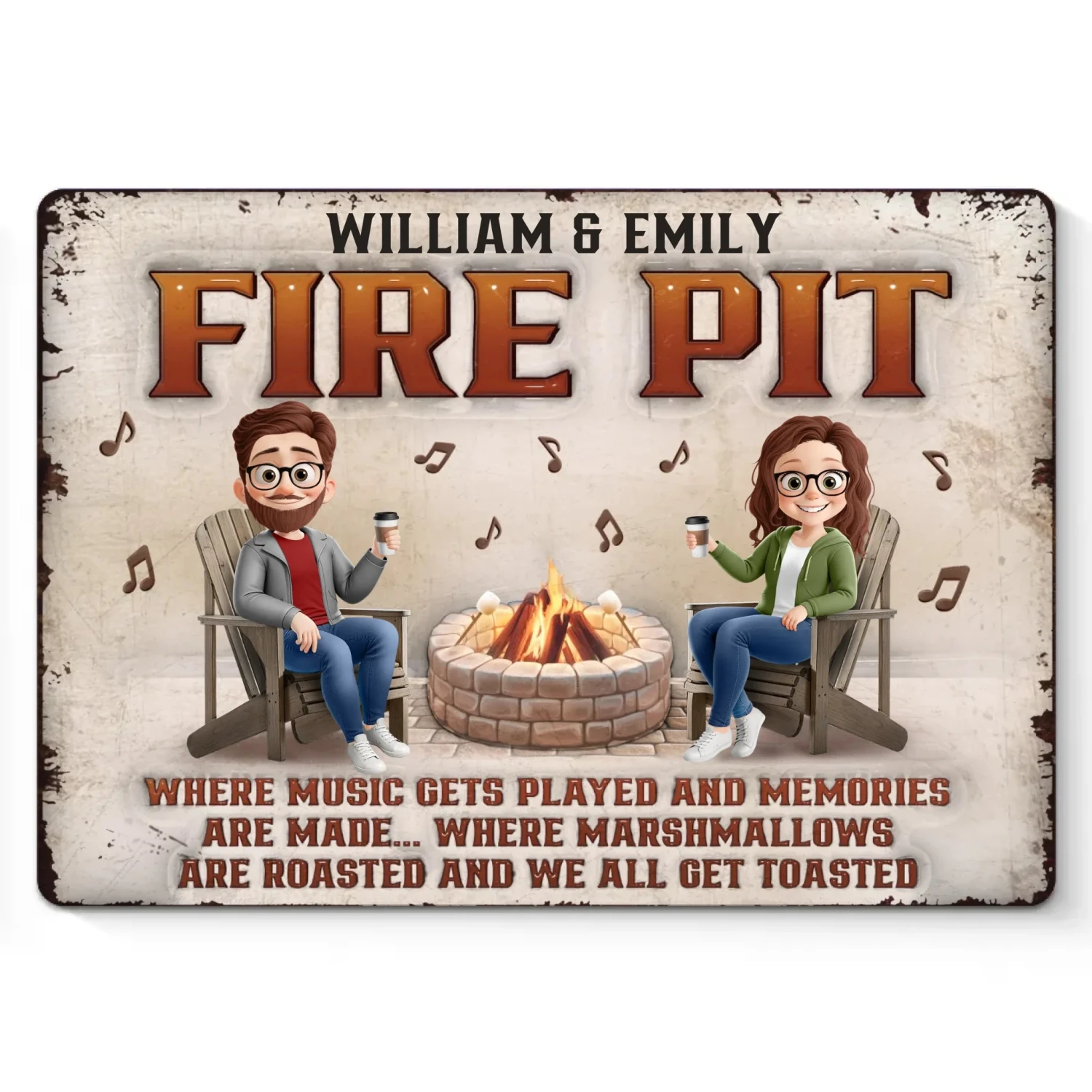 Good Vibes, Good Drinks - Couple Personalized Custom Home Decor Metal Sign - House Warming Gift For Husband Wife, Anniversary 2 Good Vibes, Good Drinks - Couple Personalized Custom Home Decor Metal Sign - House Warming Gift For Husband Wife, Anniversary - Image 2