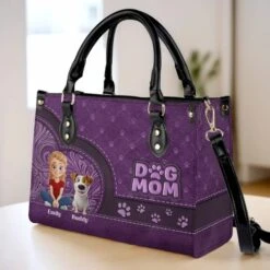 Dog Mom, More Love And Less Bark - Dog Personalized Custom Leather Handbag - Mother's Day, Gift For Pet Owners, Pet Lovers 8 Dog Mom, More Love And Less Bark - Dog Personalized Custom Leather Handbag - Mother's Day, Gift For Pet Owners, Pet Lovers -Pawfect House Store 67d0ea12aa86b