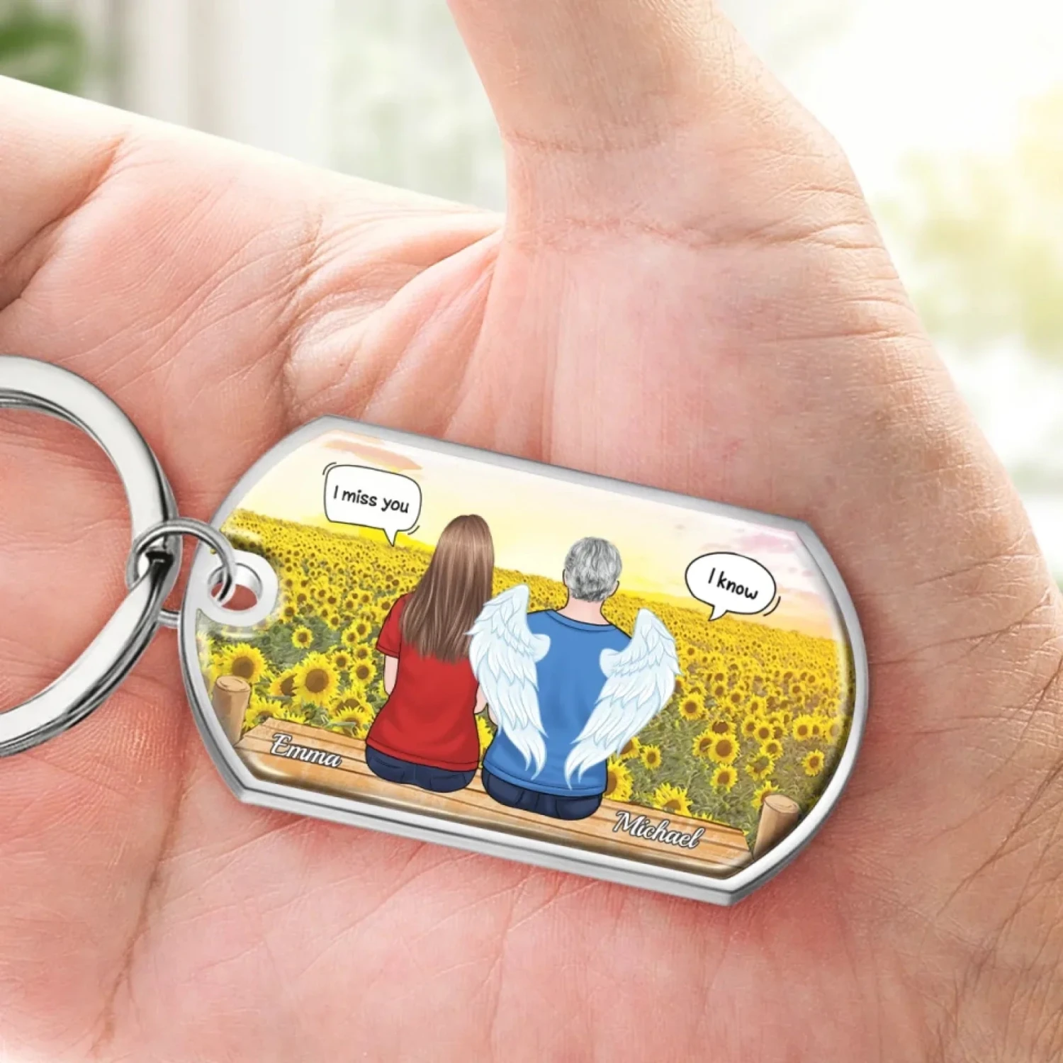 The Moment Your Heart Stopped, Mine Changed Forever - Memorial Personalized Custom Keychain - Sympathy Gift For Family Members 3 The Moment Your Heart Stopped, Mine Changed Forever - Memorial Personalized Custom Keychain - Sympathy Gift For Family Members - Image 3