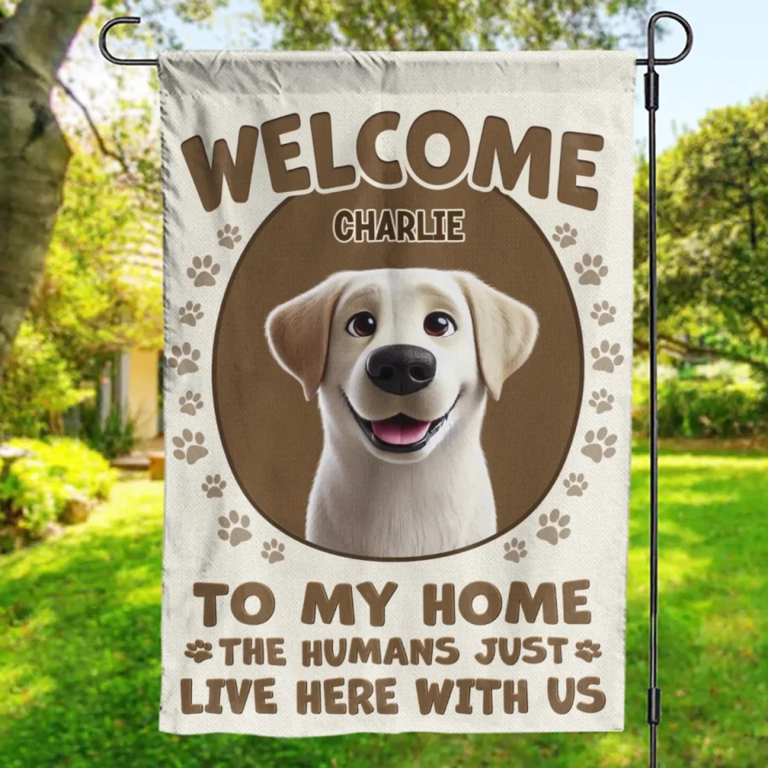 Furry Friends Make The Best Hosts - Dog Personalized Custom Flag - Gift For Pet Owners, Pet Lovers 1 Furry Friends Make The Best Hosts - Dog Personalized Custom Flag - Gift For Pet Owners, Pet Lovers