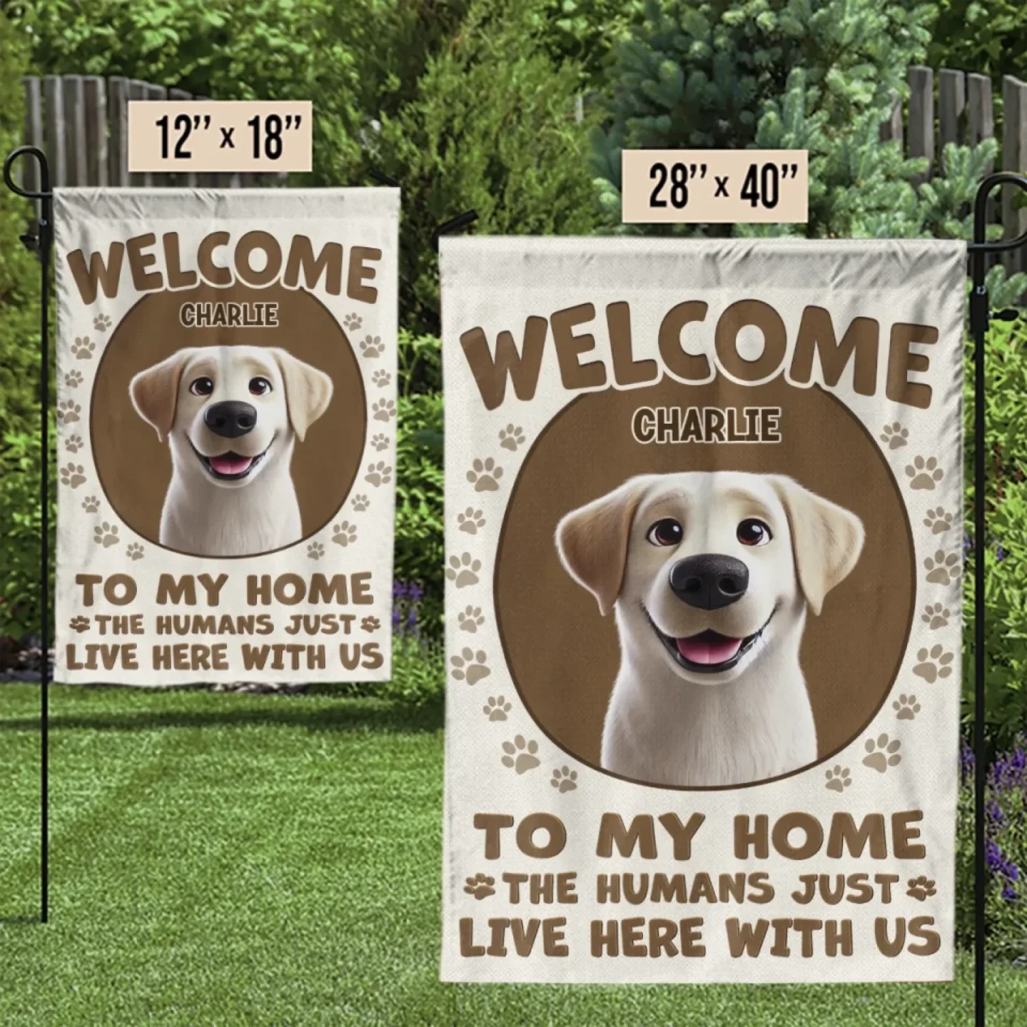 Furry Friends Make The Best Hosts - Dog Personalized Custom Flag - Gift For Pet Owners, Pet Lovers 3 Furry Friends Make The Best Hosts - Dog Personalized Custom Flag - Gift For Pet Owners, Pet Lovers - Image 3