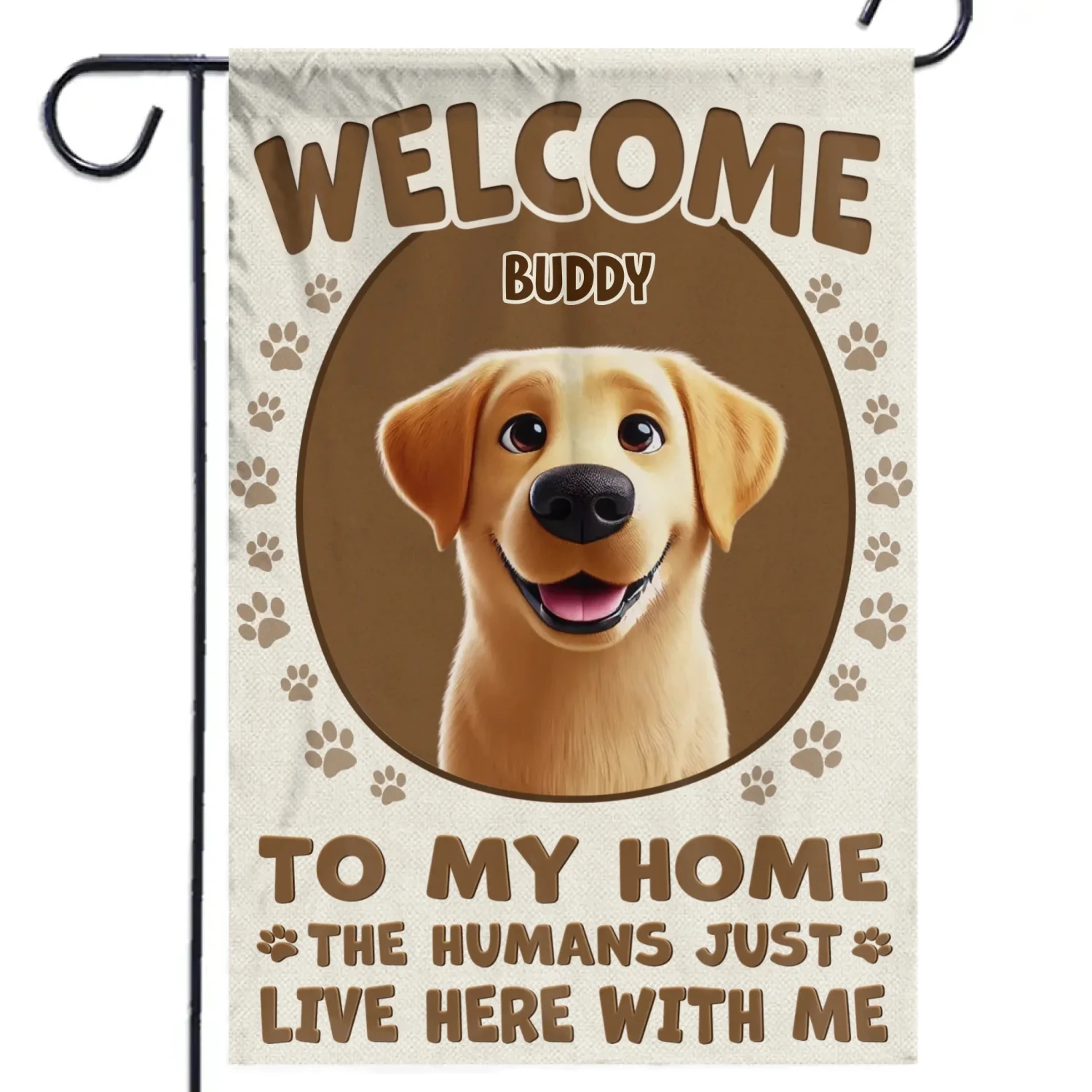 Furry Friends Make The Best Hosts - Dog Personalized Custom Flag - Gift For Pet Owners, Pet Lovers 2 Furry Friends Make The Best Hosts - Dog Personalized Custom Flag - Gift For Pet Owners, Pet Lovers - Image 2