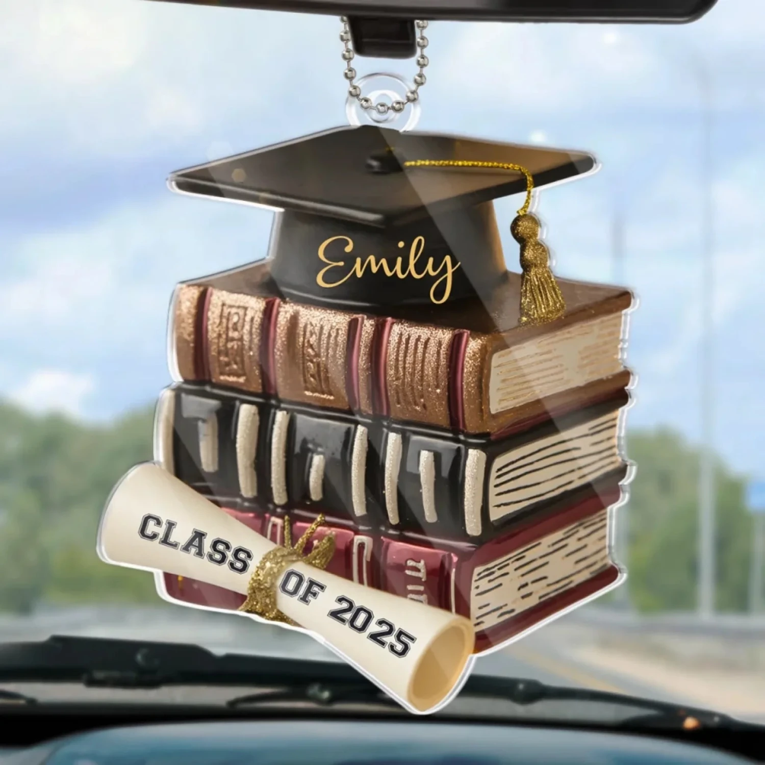 Wisdom Grows Page By Page - Family Personalized Custom Car Ornament - Acrylic Custom Shaped - Graduation Gift For Family Members, Siblings, Brothers, Sisters 1 Wisdom Grows Page By Page - Family Personalized Custom Car Ornament - Acrylic Custom Shaped - Graduation Gift For Family Members, Siblings, Brothers, Sisters