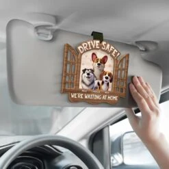 Drive Safe, We're Waiting At Home - Dog Personalized Custom Car Visor Clip - Gift For Pet Owners, Pet Lovers 7 Drive Safe, We're Waiting At Home - Dog Personalized Custom Car Visor Clip - Gift For Pet Owners, Pet Lovers -Pawfect House Store 67d37650a77d9