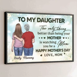 A Love No Words Can Define - Family Personalized Custom Horizontal Poster - Mother's Day, Gift For Mom, Daughter