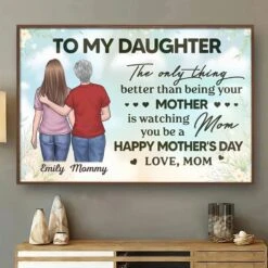 A Love No Words Can Define - Family Personalized Custom Horizontal Poster - Mother's Day, Gift For Mom, Daughter -Pawfect House Store 67d3b6ce007b6