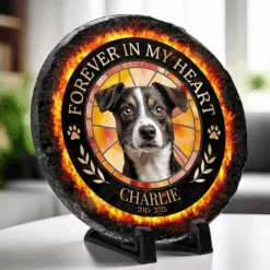 Custom Photo Forever My Fur Angel - Memorial Personalized Custom Round Shaped Stone With Stand - Sympathy Gift For Pet Owners, Pet Lovers 9 Custom Photo Forever My Fur Angel - Memorial Personalized Custom Round Shaped Stone With Stand - Sympathy Gift For Pet Owners, Pet Lovers -Pawfect House Store 67d3ec86ca538