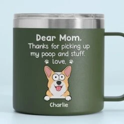 You’re Pawsome, Dad - Dog & Cat Personalized Custom 14oz Stainless Steel Tumbler With Handle - Gift For Pet Owners, Pet Lovers