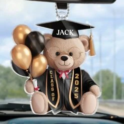 Time To Soar - Family Personalized Custom Car Ornament - Acrylic Custom Shaped - Graduation Gift For Family Members, Siblings, Brothers, Sisters