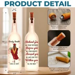 Dream Big, Graduate Bigger - Family Personalized Custom Bottle Lamp - Graduation Gift For Family Members, Siblings, Brothers, Sisters 9 Dream Big, Graduate Bigger - Family Personalized Custom Bottle Lamp - Graduation Gift For Family Members, Siblings, Brothers, Sisters -Pawfect House Store 67d75d5c0178d