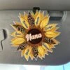 Love Blooms Forever - Family Personalized Custom Acrylic Car Visor Clip - Mother's Day, Gift For Mom, Grandma