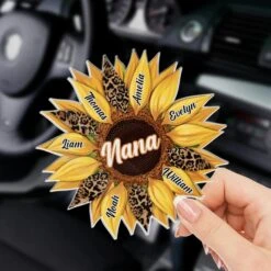 Love Blooms Forever - Family Personalized Custom Acrylic Car Visor Clip - Mother's Day, Gift For Mom, Grandma 7 Love Blooms Forever - Family Personalized Custom Acrylic Car Visor Clip - Mother's Day, Gift For Mom, Grandma -Pawfect House Store 67d79867cf4fa