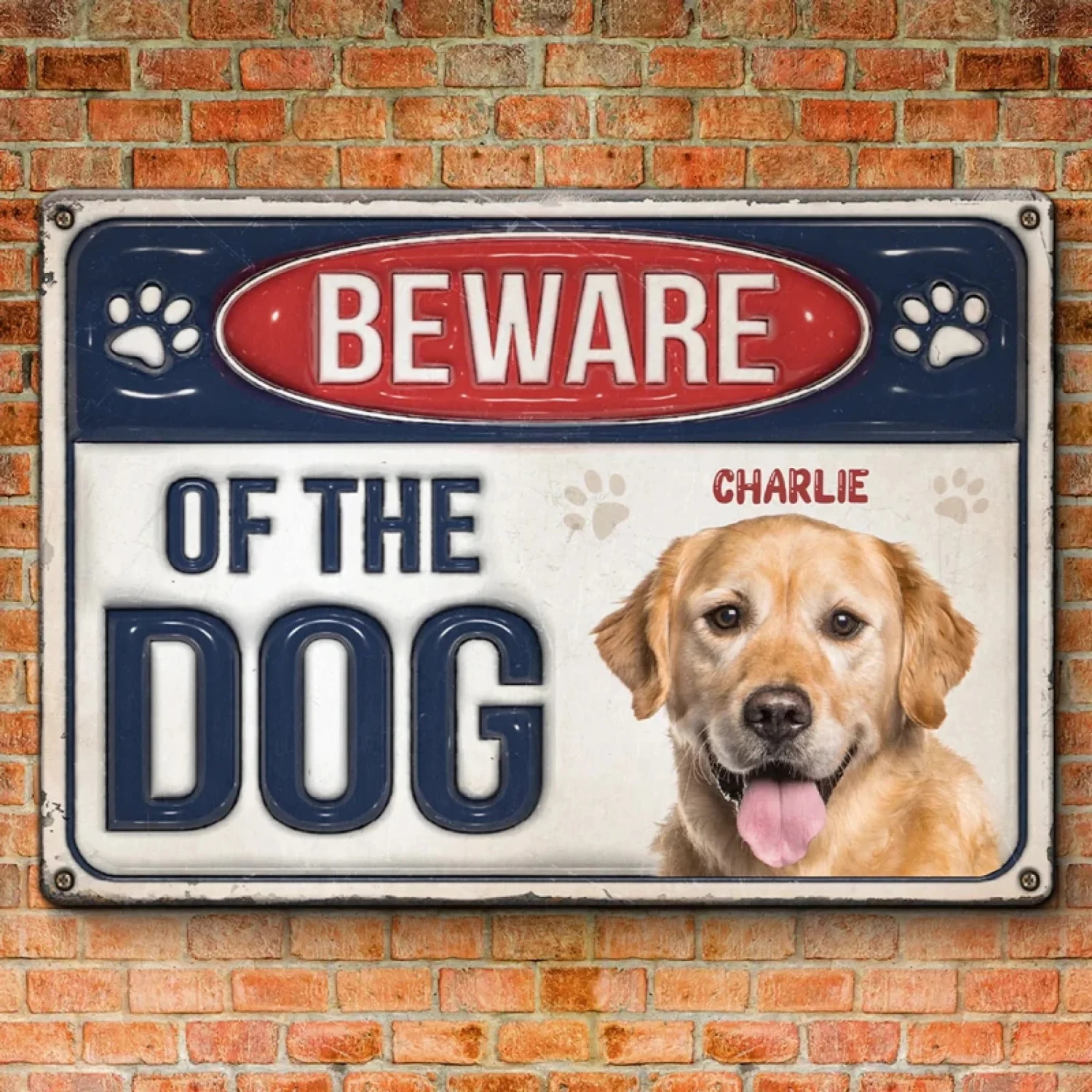 Custom Photo Step Inside If You Dare - Dog & Cat Personalized Custom 3D Inflated Effect Printed Home Decor Metal Sign - House Warming Gift For Pet Owners, Pet Lovers 3 Custom Photo Step Inside If You Dare - Dog & Cat Personalized Custom 3D Inflated Effect Printed Home Decor Metal Sign - House Warming Gift For Pet Owners, Pet Lovers - Image 3