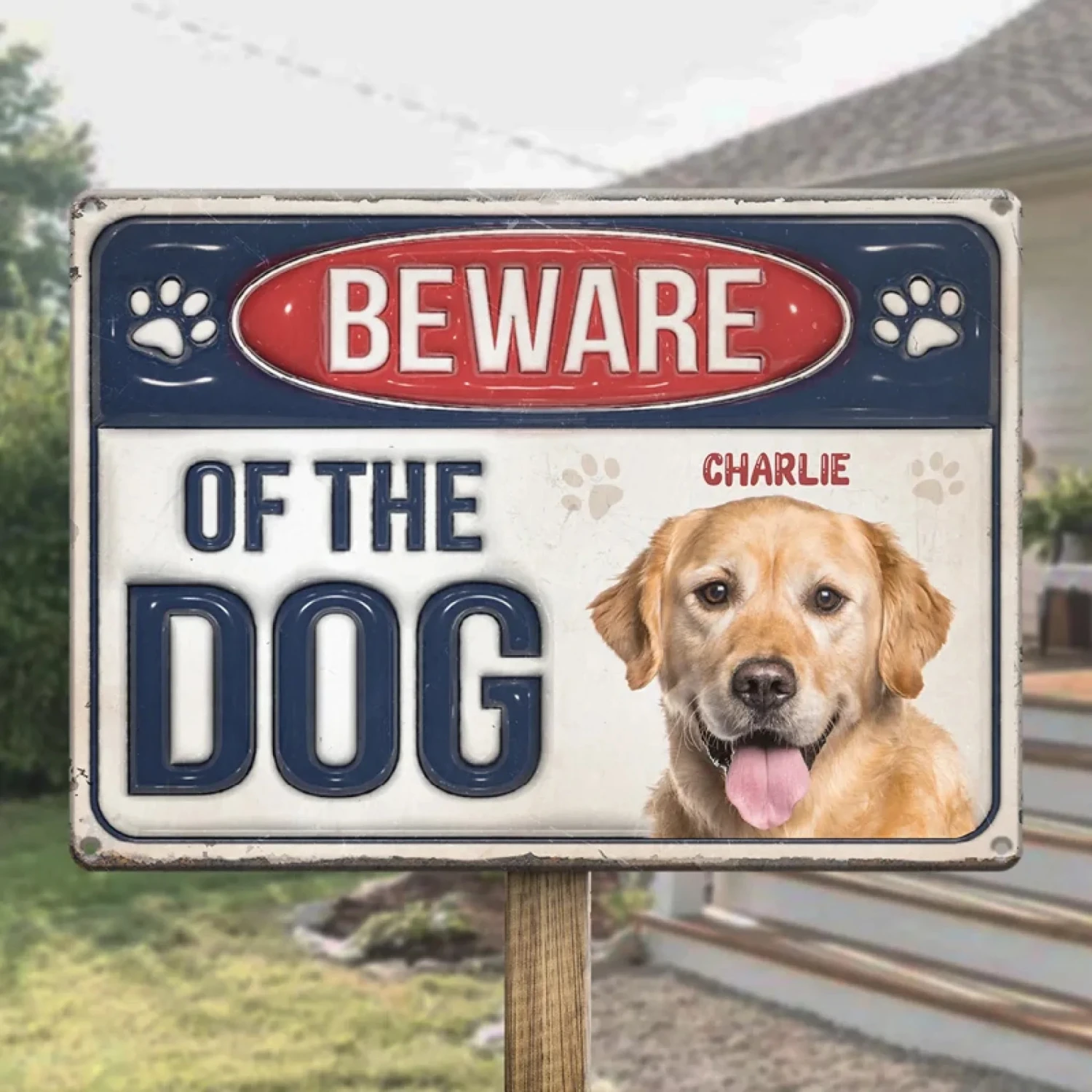 Custom Photo Step Inside If You Dare - Dog & Cat Personalized Custom 3D Inflated Effect Printed Home Decor Metal Sign - House Warming Gift For Pet Owners, Pet Lovers 4 Custom Photo Step Inside If You Dare - Dog & Cat Personalized Custom 3D Inflated Effect Printed Home Decor Metal Sign - House Warming Gift For Pet Owners, Pet Lovers - Image 4