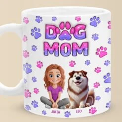 Dog Hair Is My Glitter - Dog & Cat Personalized Custom 3D Inflated Effect Printed Mug - Mother's Day, Gift For Pet Owners, Pet Lovers