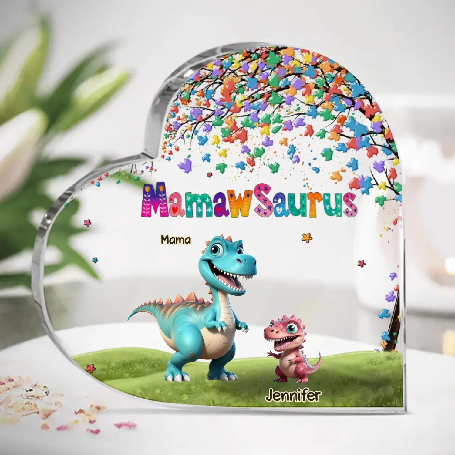 Your Love Is My Greatest Gift - Family Personalized Custom Heart Shaped Acrylic Plaque - Mother's Day, Gift For Mom, Grandma 2 Your Love Is My Greatest Gift - Family Personalized Custom Heart Shaped Acrylic Plaque - Mother's Day, Gift For Mom, Grandma - Image 2