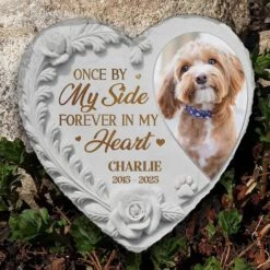 Custom Photo Rest In Peace, My Loyal Companion - Memorial Personalized Custom Heart Shaped Memorial Stone - Sympathy Gift For Pet Owners, Pet Lovers 10 Custom Photo Rest In Peace, My Loyal Companion - Memorial Personalized Custom Heart Shaped Memorial Stone - Sympathy Gift For Pet Owners, Pet Lovers -Pawfect House Store 67d93f15796cc