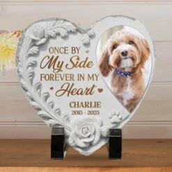 Custom Photo Rest In Peace, My Loyal Companion - Memorial Personalized Custom Heart Shaped Memorial Stone - Sympathy Gift For Pet Owners, Pet Lovers 9 Custom Photo Rest In Peace, My Loyal Companion - Memorial Personalized Custom Heart Shaped Memorial Stone - Sympathy Gift For Pet Owners, Pet Lovers -Pawfect House Store 67d93f1588795