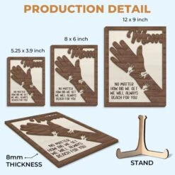 From Little Hands To Big Hearts - Family Personalized Custom 2-Layered Wooden Plaque With Stand - Mother's Day Gift For Mom, Grandma 11 From Little Hands To Big Hearts - Family Personalized Custom 2-Layered Wooden Plaque With Stand - Mother's Day Gift For Mom, Grandma -Pawfect House Store 67d9434d507ec